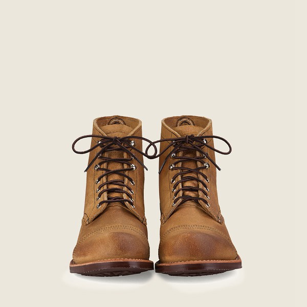 Heritage Støvler Herre - Red Wing Iron Ranger - 6-Inch Muleskinner Læder - Khaki - DJFPKO-782